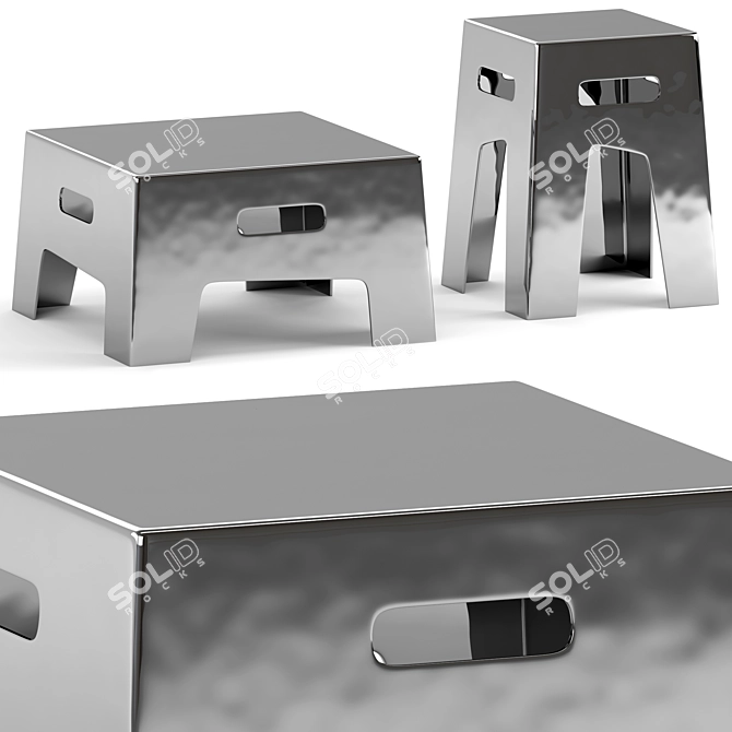 Inout Side Table Duo Options 3D model image 1