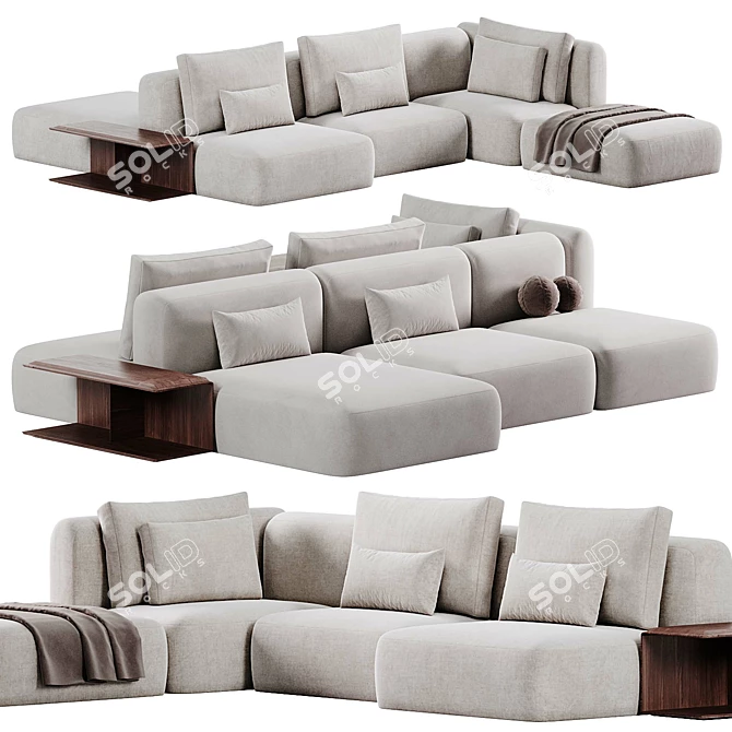 Modern Westside Sofa Design by Poliform 3D model image 1