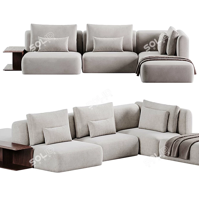 Modern Westside Sofa Design by Poliform 3D model image 3