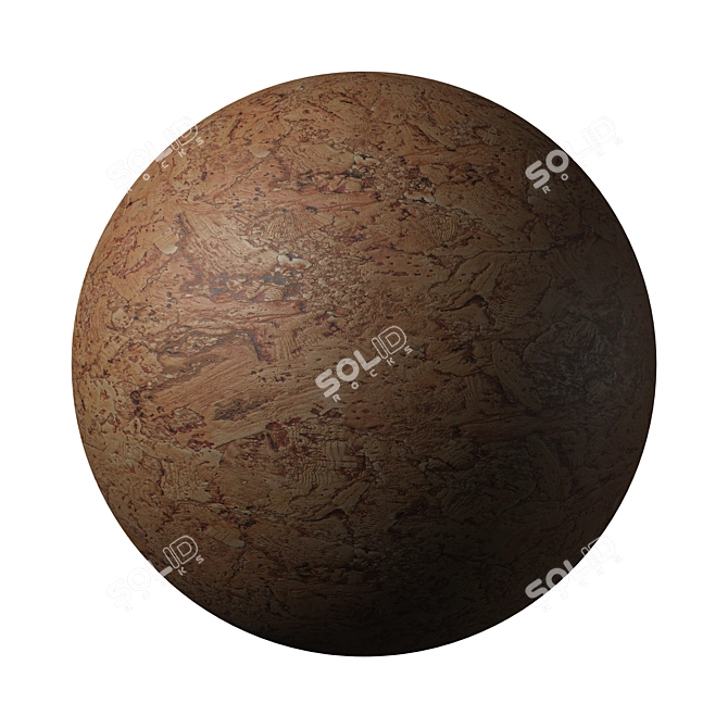 7 Color Wood Cork Textures 3D model image 4