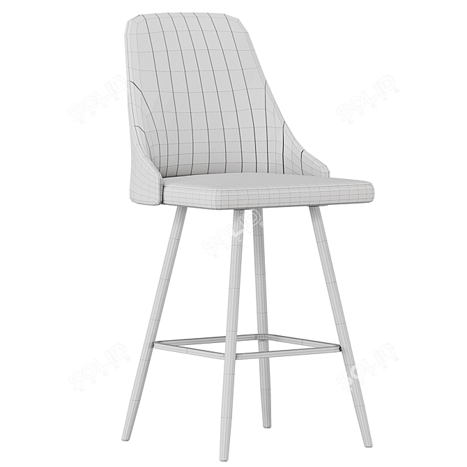 Modern Bar Stool for Home 3D model image 6
