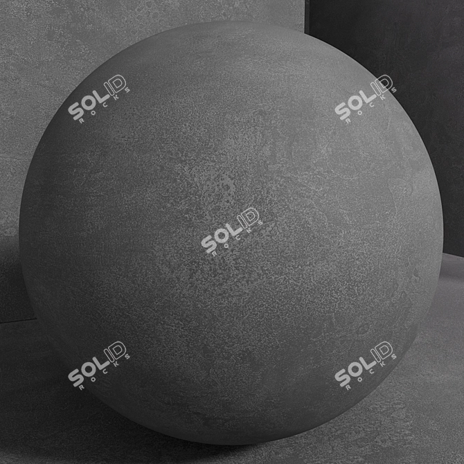 Seamless Concrete Material Set 3D model image 3