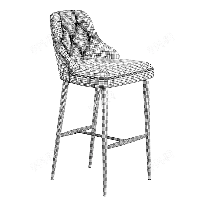Modern Bar Stool Okki Konyshev 3D model image 5