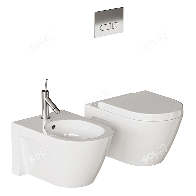 Starck 2 Bathroom Set 3D model image 3