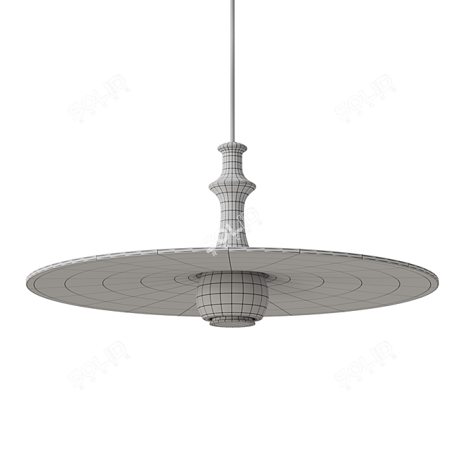 Exquisite Wooden Lamp Collection 3D model image 3