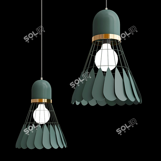 Modern Nordic Art Deco Light 3D model image 2