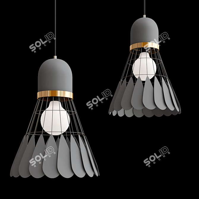 Modern Nordic Art Deco Light 3D model image 3