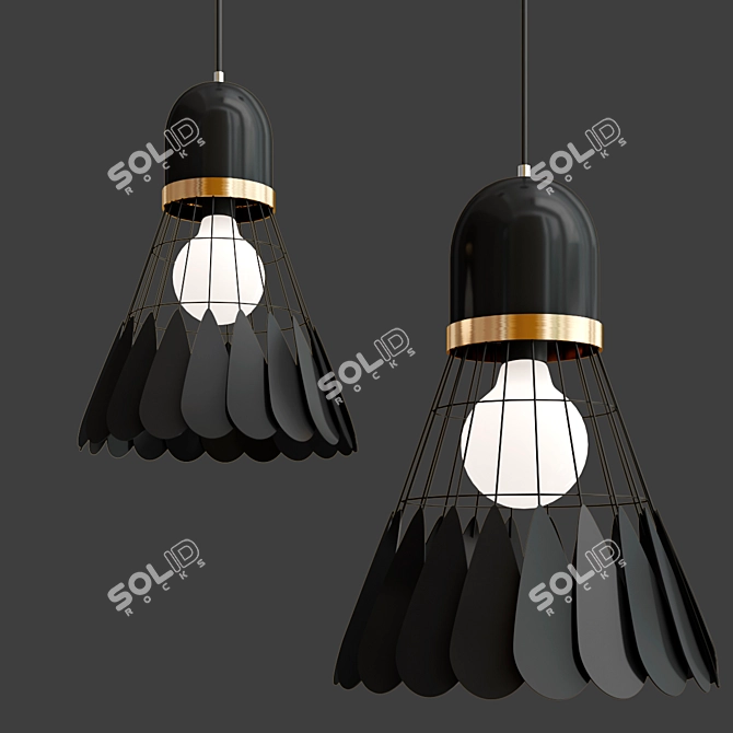 Modern Nordic Art Deco Light 3D model image 5