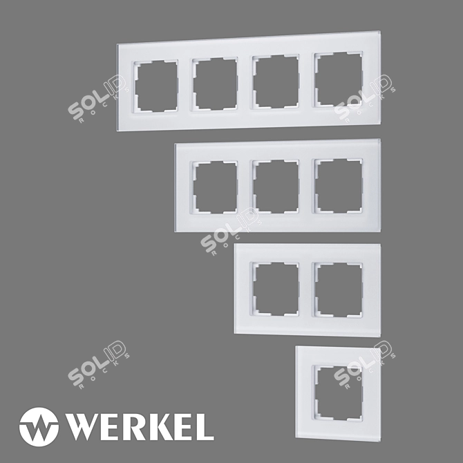 Tempered Glass Frames Werkel Senso 3D model image 1