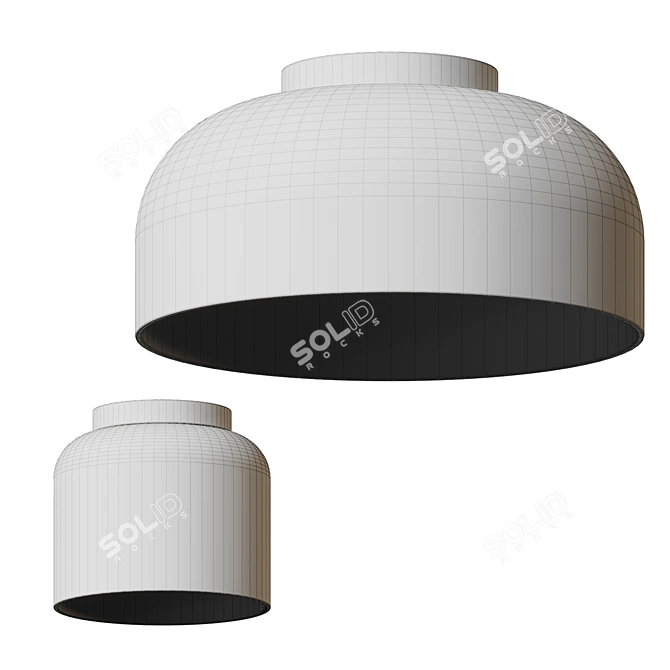 Elegant Cedar Glass Pendant Lights 3D model image 4