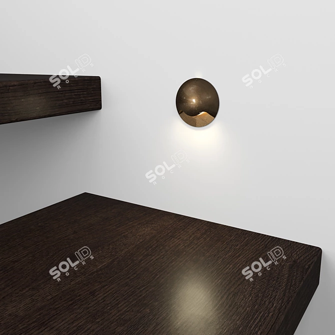 Modern LED Stair Step Light 3D model image 3