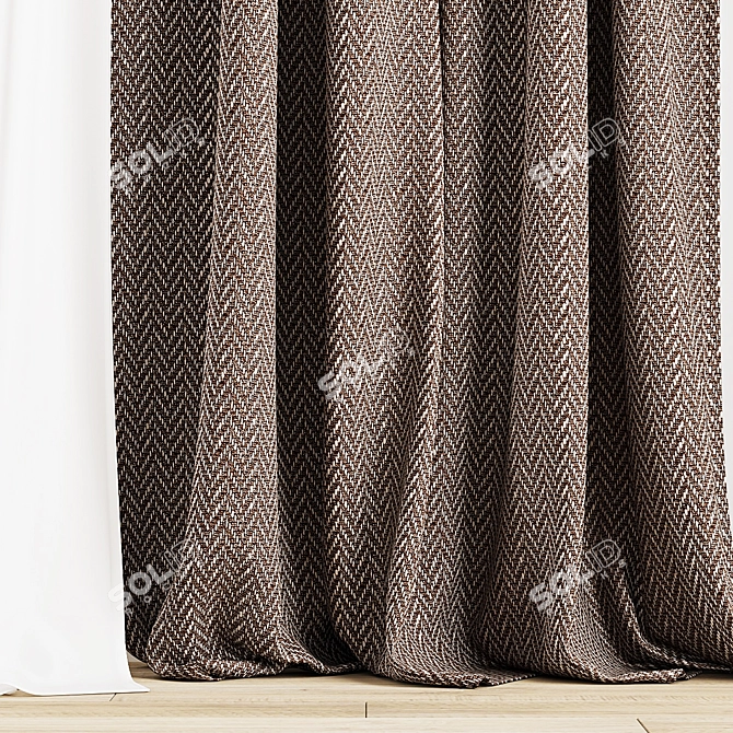 Curtain 869 with 3D Models 3D model image 2