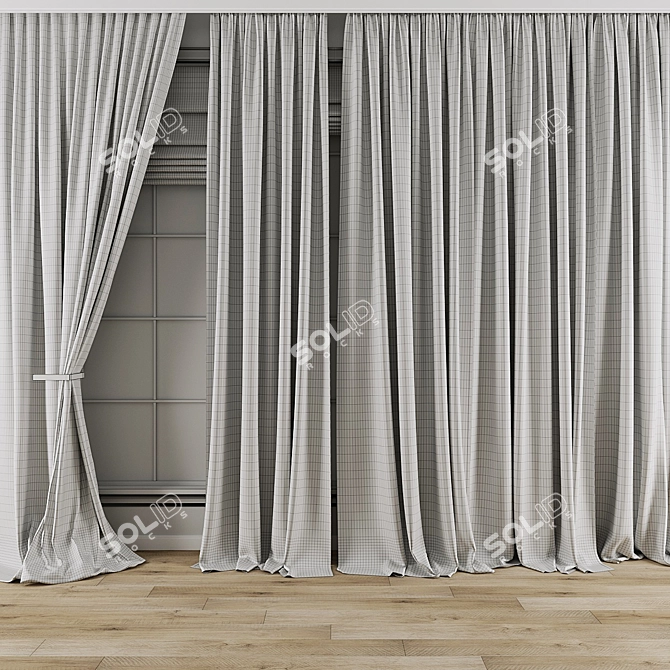 Curtain 869 with 3D Models 3D model image 3