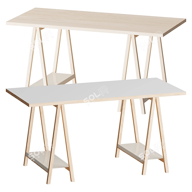 Modern Woodman Highbury Writing Desk 3D model image 1