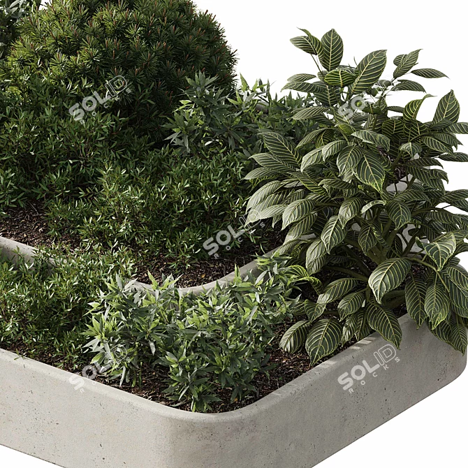 Title: 27-Piece Outdoor Plant Set 3D model image 5