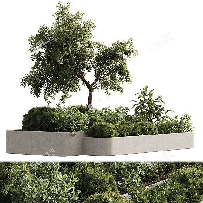 27-V Outdoor Plant Set 3D 3D model image 2