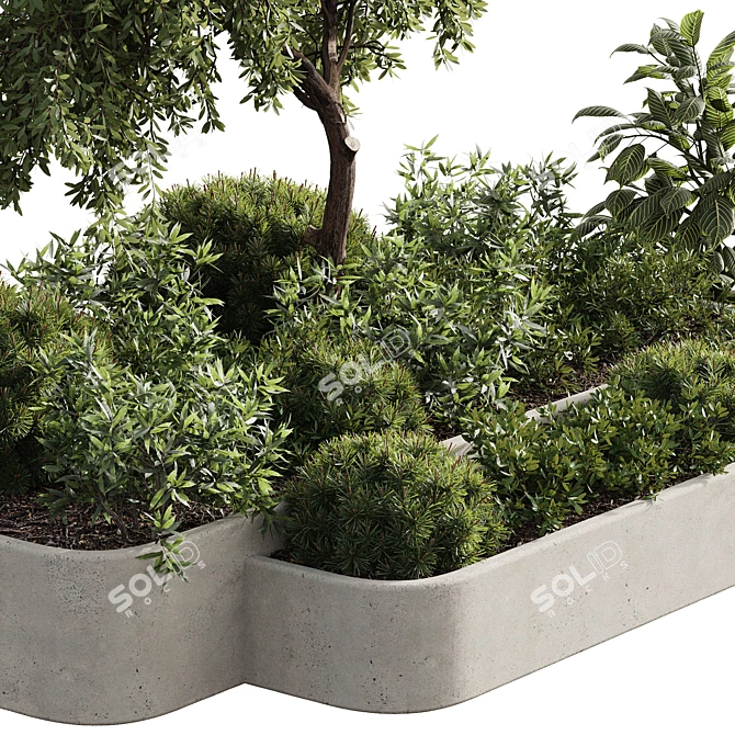 27-V Outdoor Plant Set 3D 3D model image 3