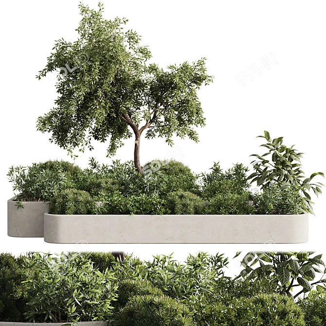 27-V Outdoor Plant Set 3D 3D model image 4