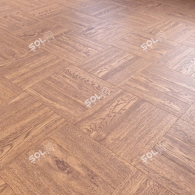 Seamless 3D Wood Flooring Model 3D model image 2