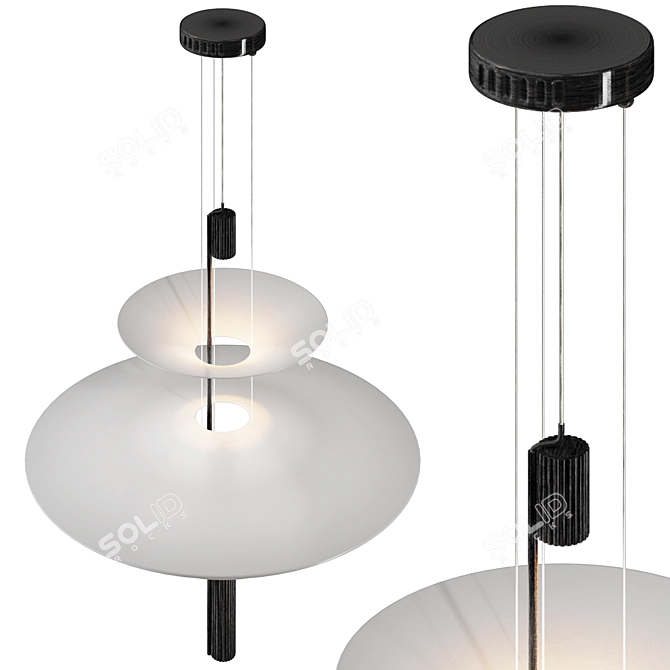 Modern Pendant Lamp Light VR Ready 3D model image 2