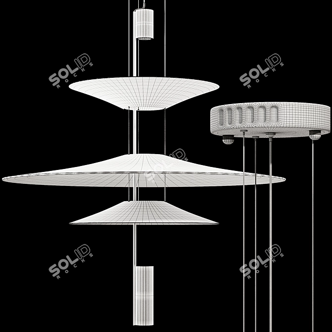 Modern Pendant Lamp Light VR Ready 3D model image 7