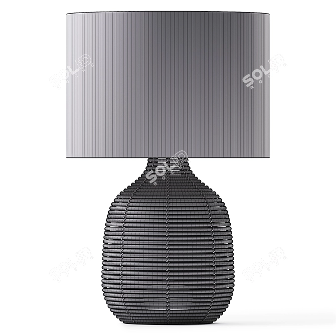 Lyla Rattan Table Lamp: 2017 Model 3D model image 3