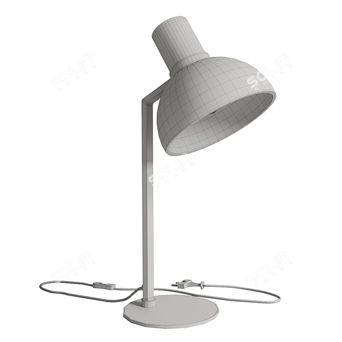 Sleek Black Table Lamp 3D model image 4