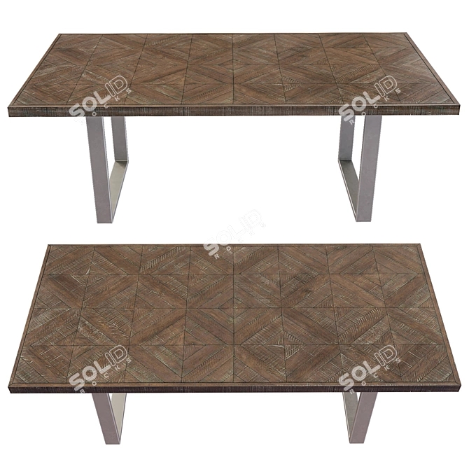 Draper Dining Table - Elegant Design 3D model image 2