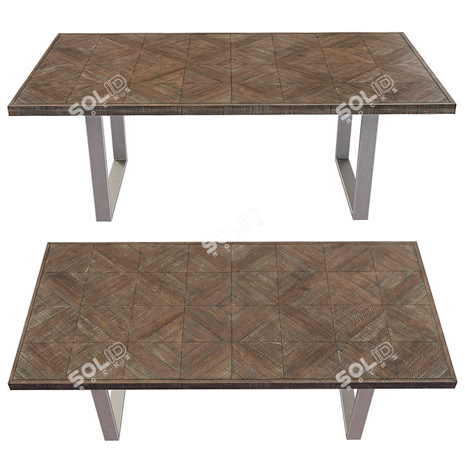 Draper Dining Table - Elegant Design 3D model image 14