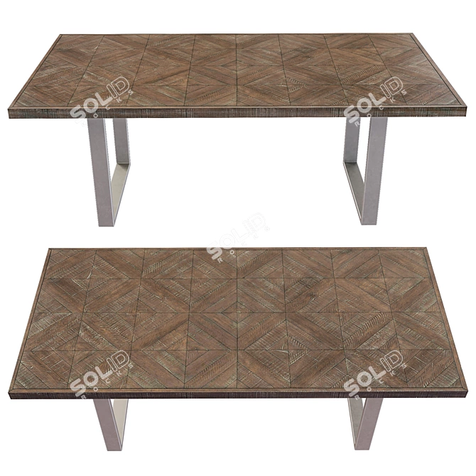 Draper Dining Table - Elegant Design 3D model image 15