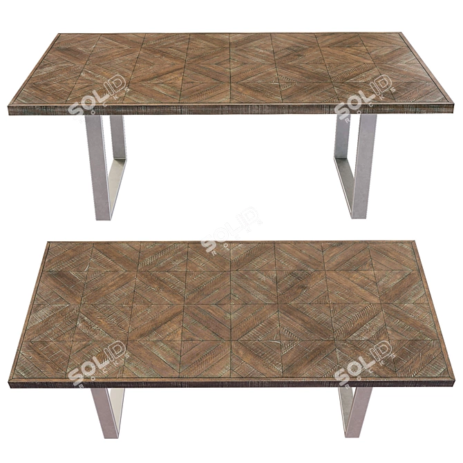 Draper Dining Table - Elegant Design 3D model image 24