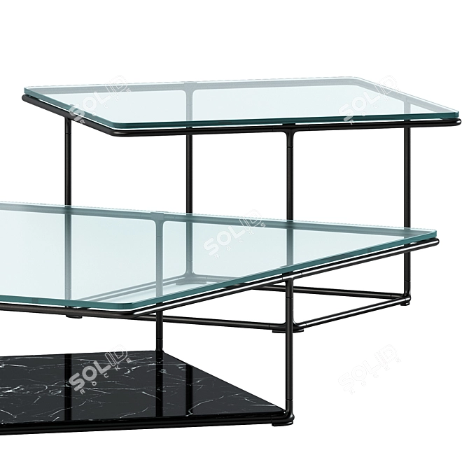 Sleek Lemante Tables Set 3D model image 4
