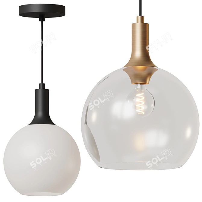 Luxurious Classic Castilla Pendant Light 3D model image 1