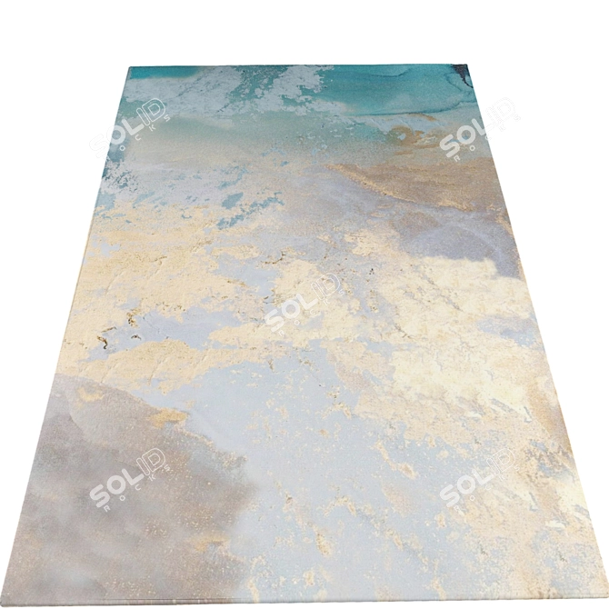 Texture-Rich Rug Set 1543 3D model image 3