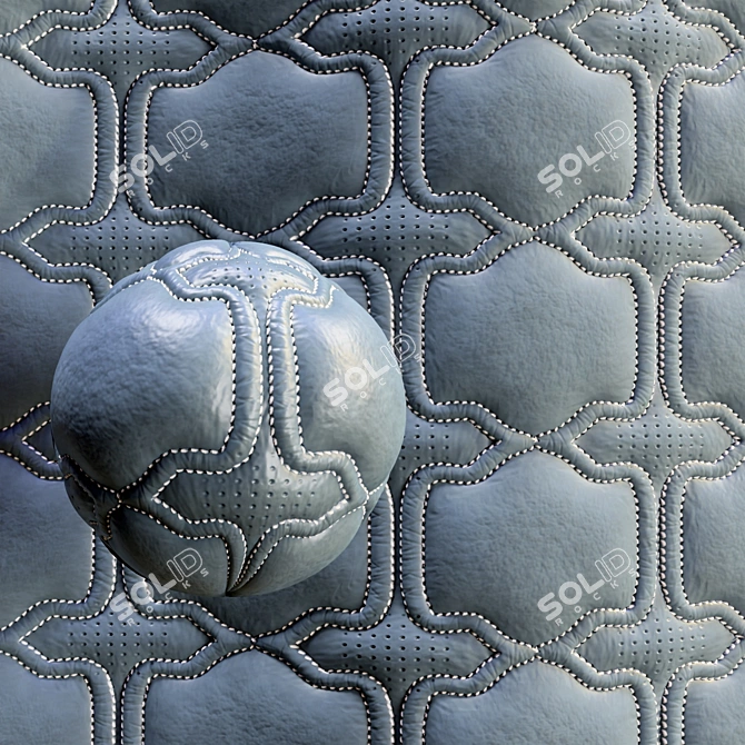 Embossed Leather Fabric Set Vol.04 3D model image 4