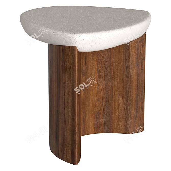 Modern Design Lady R Side Table 3D model image 3