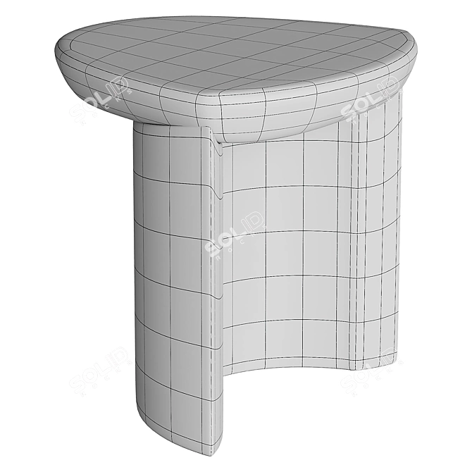 Modern Design Lady R Side Table 3D model image 4