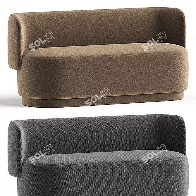 Modern Sofa TABLET 5252 Design 3D model image 2