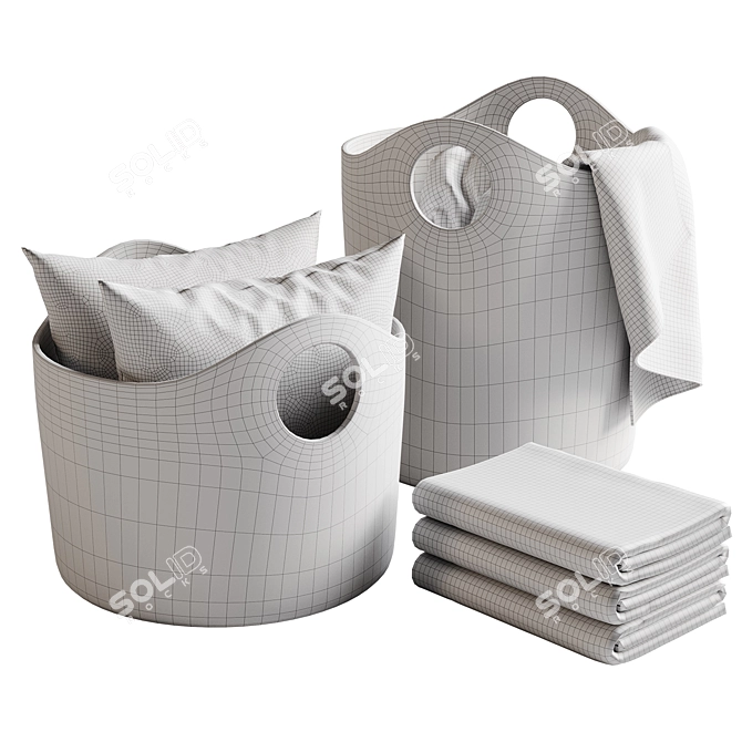 Blomus Tiggy Basket Set 3D model image 3