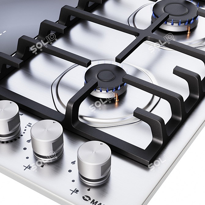 Maunfeld Combination Cooktop 3D model image 2