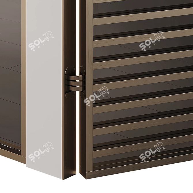 AGStyle Hidden Mount Doors with Glass 3D model image 4