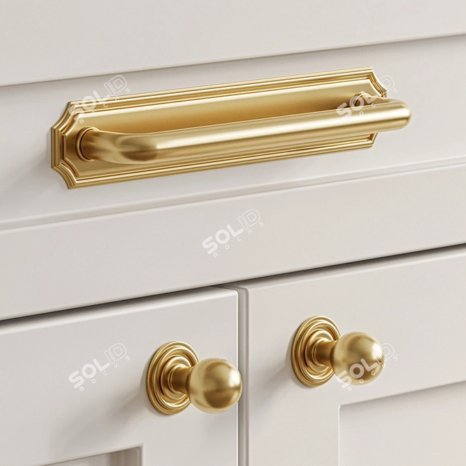 Grace Furniture Handles and Hook 3D model image 3