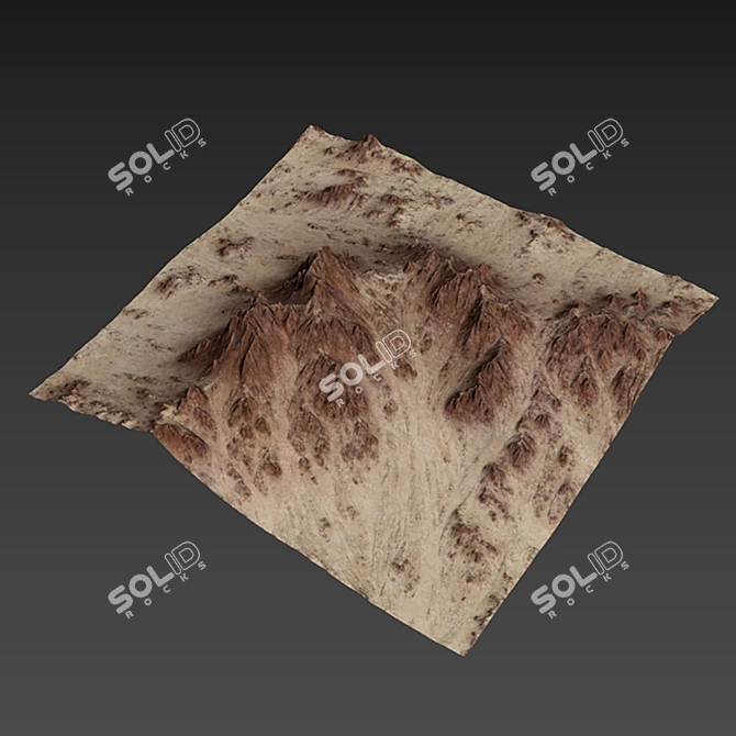 Desert Peaks 3D Model Texture 3D model image 5