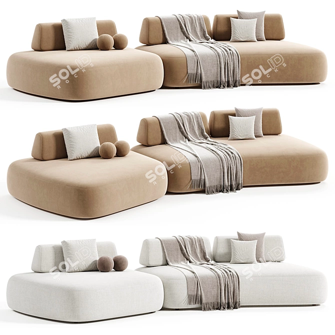 Luxury Residenza Sofa Eichholtz 3D model image 2