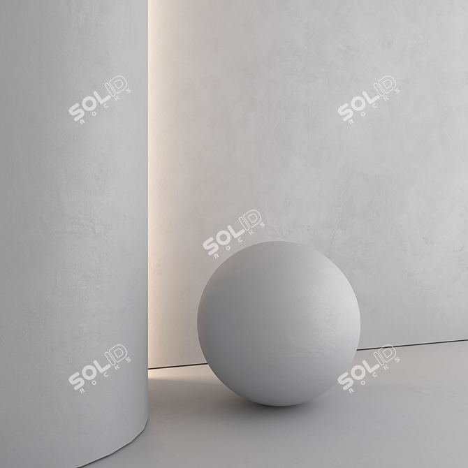 25-Trend Matte Plaster Set 3D model image 3