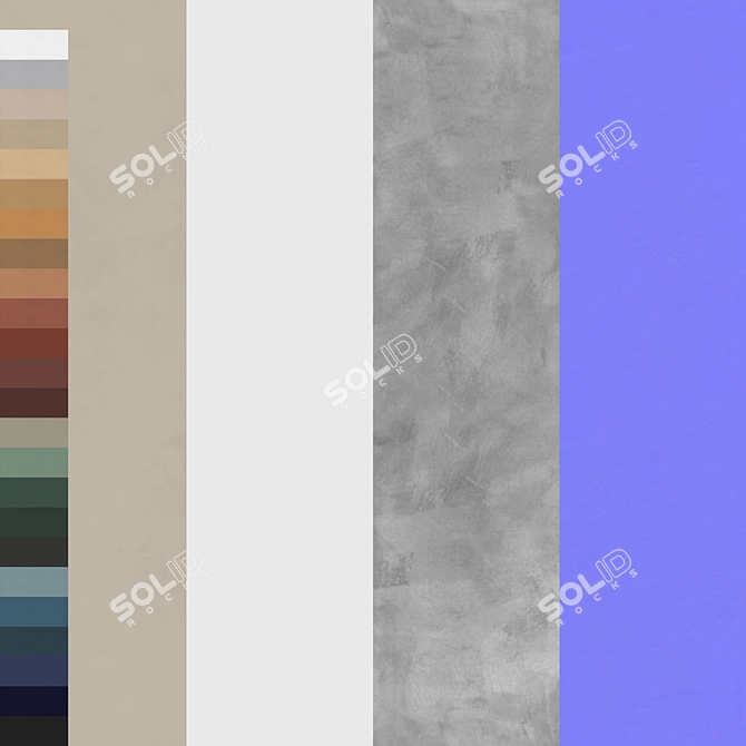 25-Trend Matte Plaster Set 3D model image 7