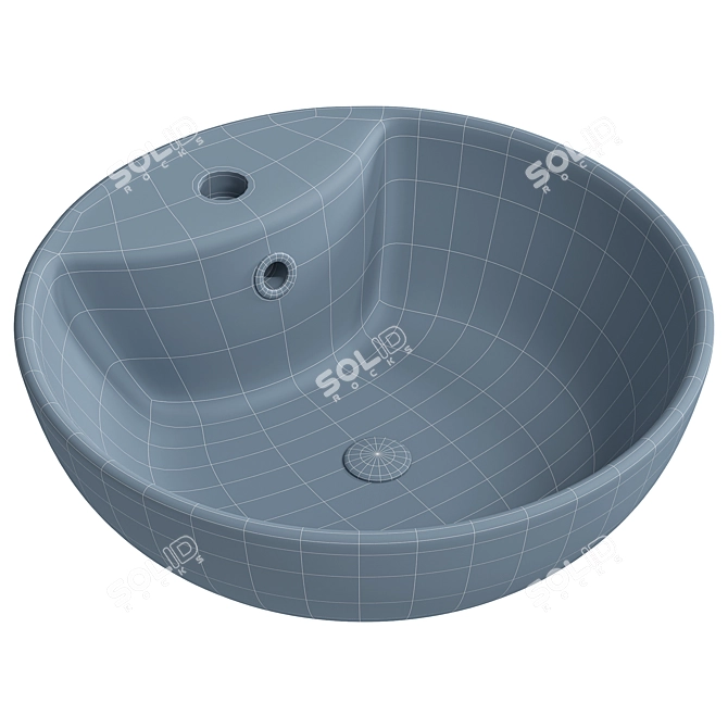 Modern White Abber Bequem Sink 3D model image 4