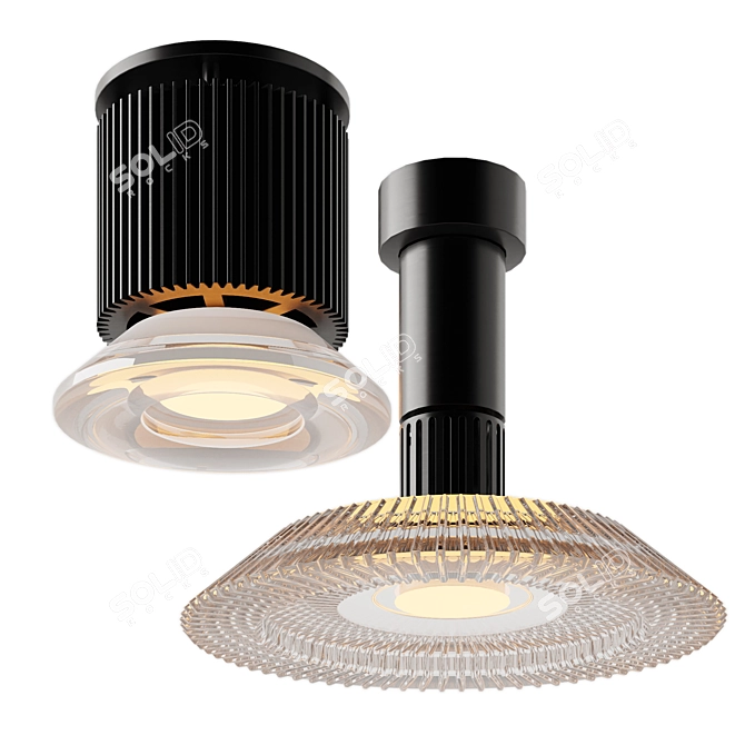 Elegant Viabizzuno N55 Ceiling Lamp 3D model image 1