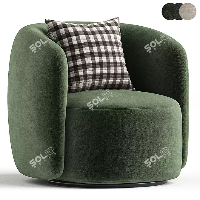 Manik Recliner Chair Divan.ru 3D model image 1