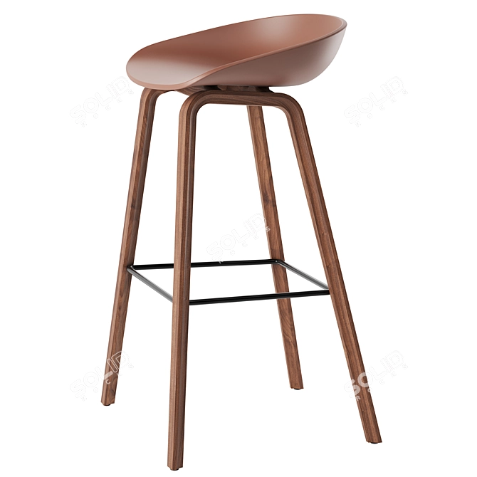 Modern Bar Stool AAS 32 3D model image 4